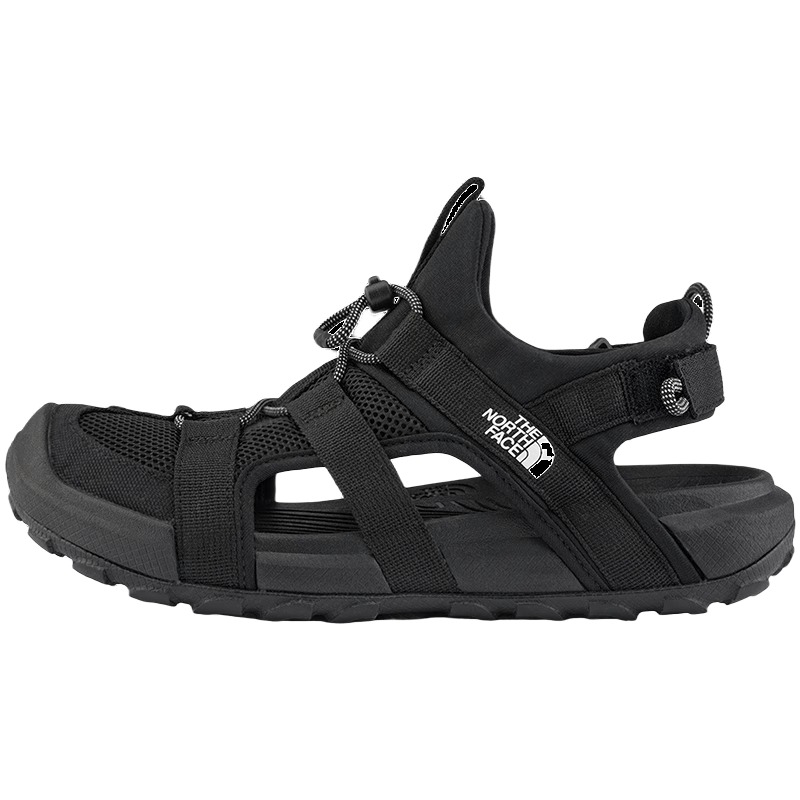 (Women) The North Face Explore Camp Black Outdoor Breathable Anti-Odor Slip-Ons. NF0A8ADQ-KX7
