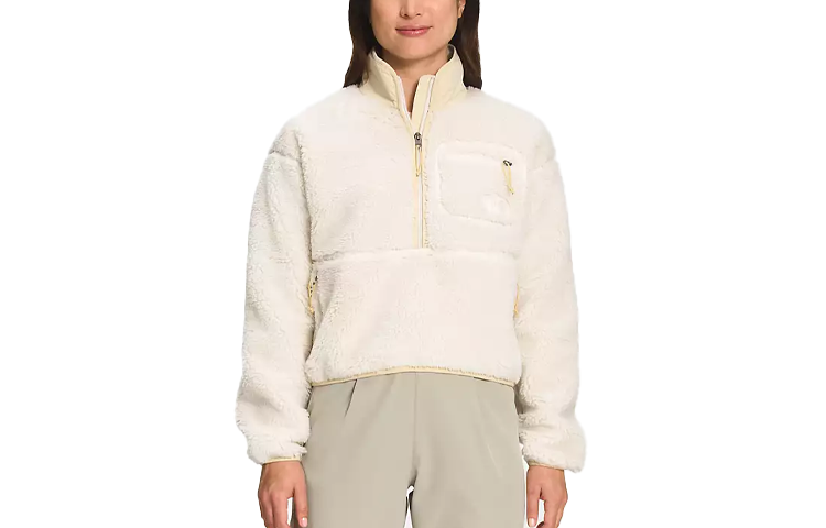 (Women) TNF Fleece High-Neck Sweatshirt White NF0A7URO-N3N