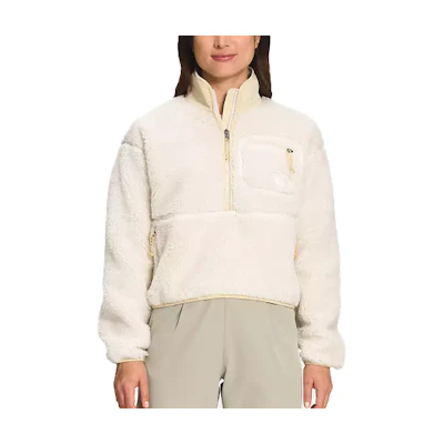 (Women) TNF Fleece High-Neck Sweatshirt White NF0A7URO-N3N