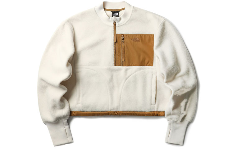 Order (W) The North Face 白色多功能口袋抓毛套頭上衣 NF0A5JVB-N3N