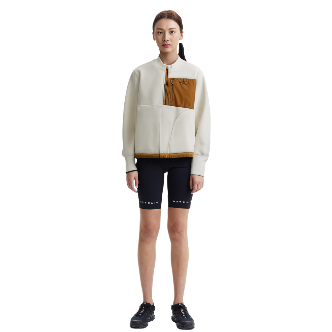 Details for (W) The North Face 白色多功能口袋抓毛套頭上衣 NF0A5JVB-N3N