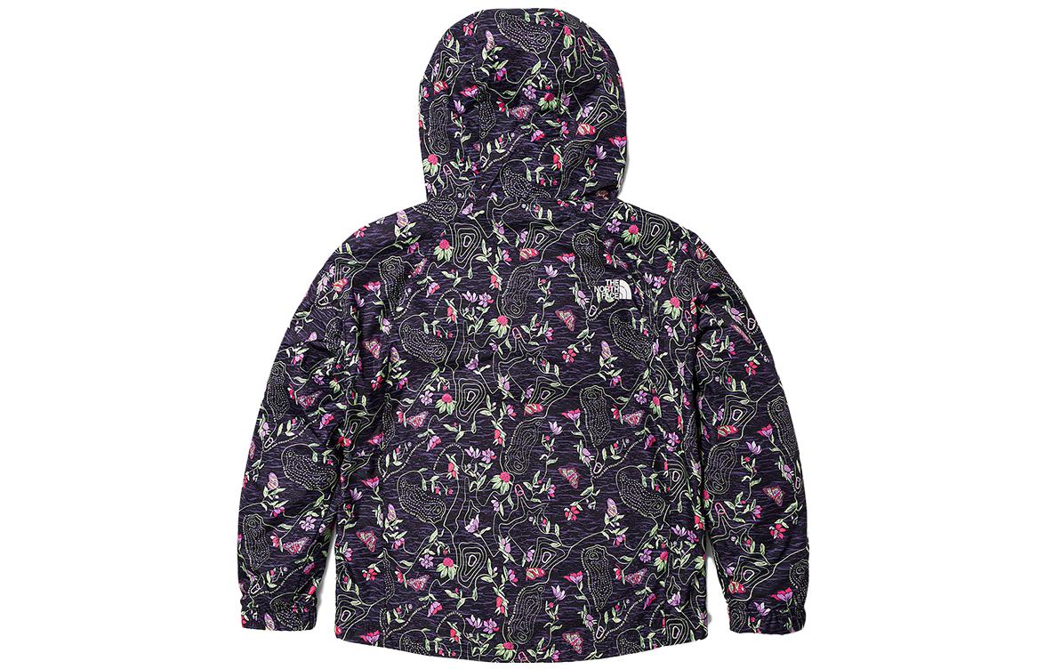 (Women) TNF Floral Print Windproof Zip Hoodie Jacket Black NF0A81O1-IAY 圖 3