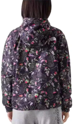 (Women) The North Face Floral Print Windproof Zip Hoodie Jacket Black NF0A81O1-IAY Purchase (Women) The North Face Floral Print Windproof Zip Hoodie Jacket Black NF0A81O1-IAY