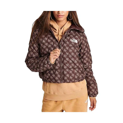 (Women) TNF Full-Print Long Sleeve Jacket in Coal Brown NF0A5GXX-201