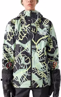 Shop (W) The North Face 全版印防水戶外夾克 黑/綠 NF0A877C-O3Y