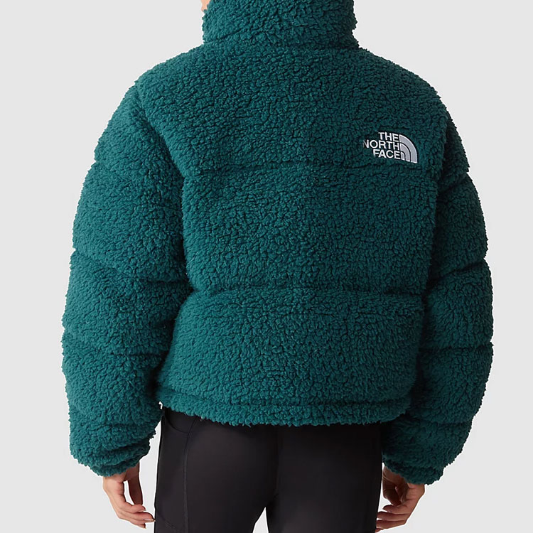 Sizing (W) The North Face FW22 綠色刺繡標誌拉鍊外套 NF0A7WSK-D7V