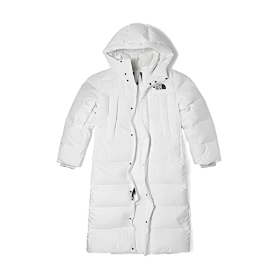 (Women) TNF FW22 White Logo Print Long Down Parka Jacket NF0A81RK-FN4
