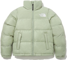 (Women) The North Face FW23 Green Nuptse Packable Hooded Puffer Jacket NJ3NP85E (Women) The North Face FW23 Green Nuptse Packable Hooded Puffer Jacket NJ3NP85E