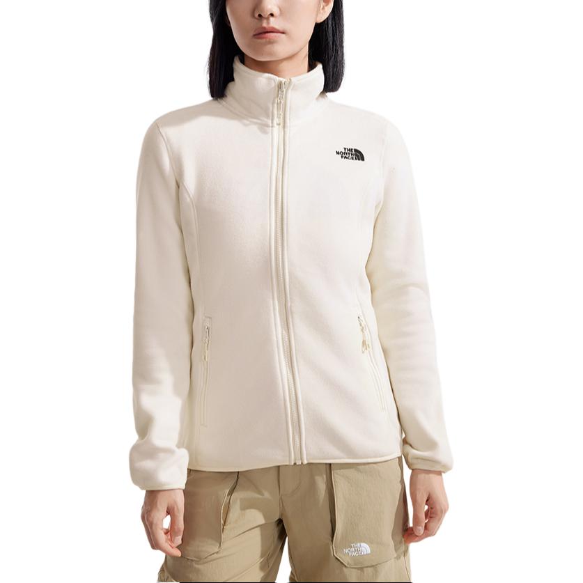 (Women) TNF Glacier Fleece Jacket Sand Dune White Outdoor Sportswear NF0A8AYF-QLI 圖 4