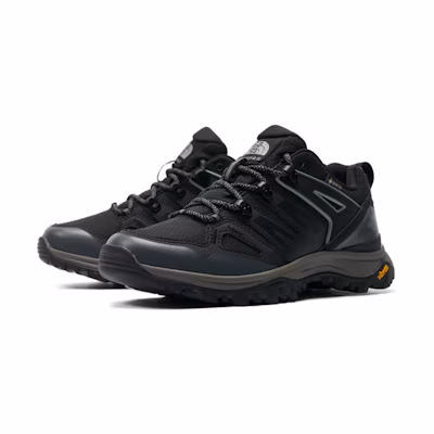 (W) The North Face GTX Waterproof Hiking Shoes Black