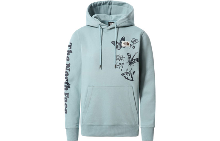 (Women) TNF Graphic Print Hoodie Blue-Green Colorway NF0A533T-BDT