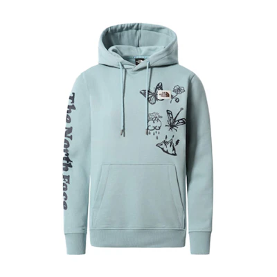(Women) TNF Graphic Print Hoodie Blue-Green Colorway NF0A533T-BDT