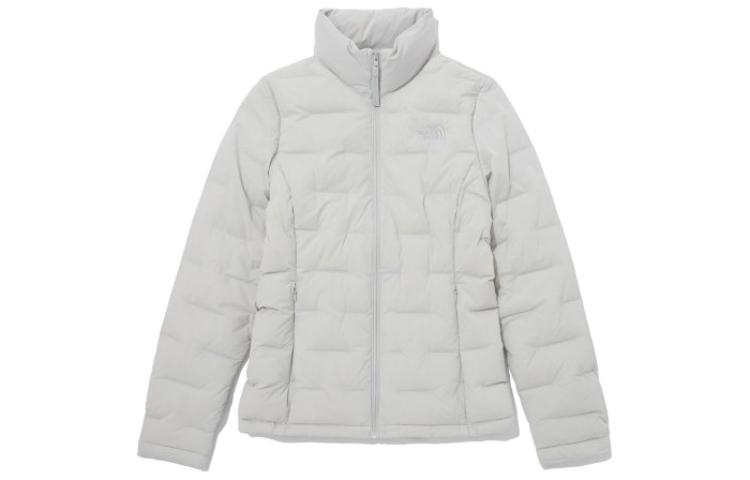 (Women) TNF Gray Down Jacket Full-Zip Long Sleeve Solid Design NJ1DP83B 圖 2