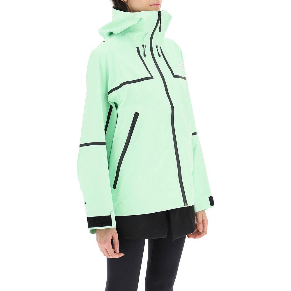 (Women) TNF Green Colorblock Logo Casual Hoodie Jacket NF0A7UQG-6S0 圖 4