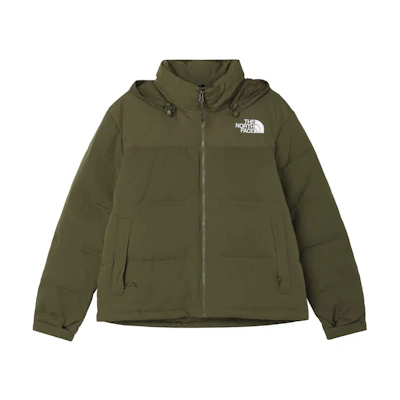 (Women) TNF Green Nuptse Logo Print Zip-Up Jacket NF0A870R-PIB