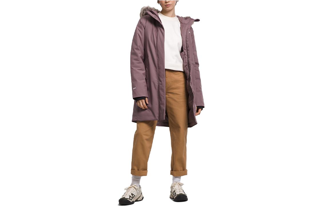 (Women) TNF Grey-Purple Detachable Hood Waterproof Parka Coat NF0A84J2-I0V