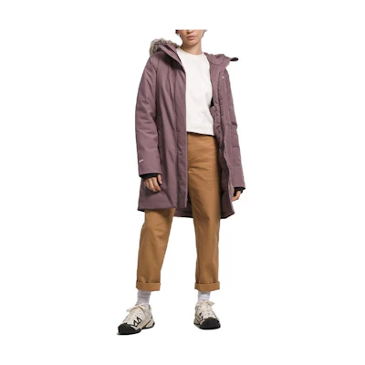 (Women) TNF Grey-Purple Detachable Hood Waterproof Parka Coat NF0A84J2-I0V