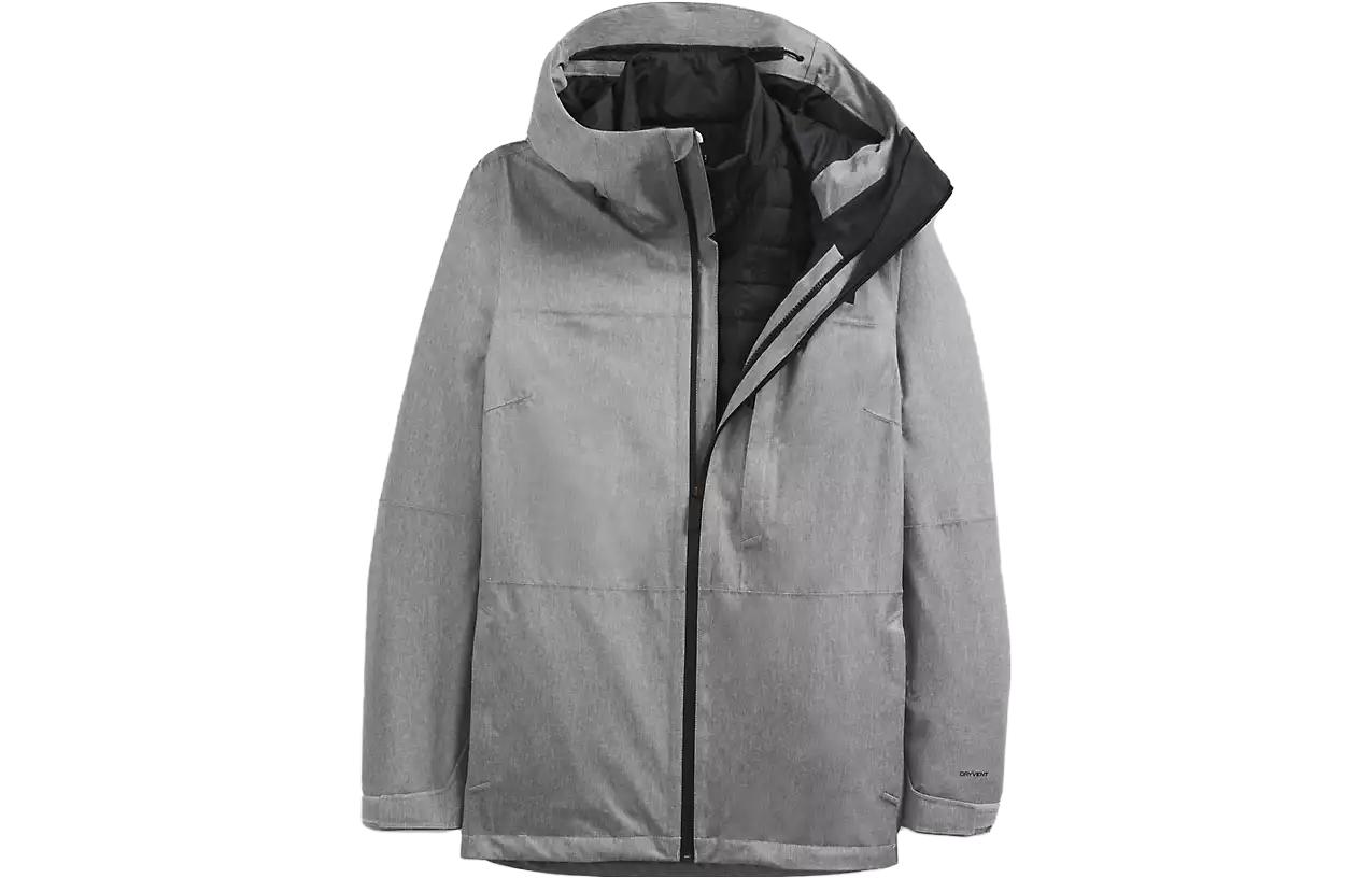(Women) TNF Grey Hooded Letter Print Jacket NF0A4R18-HAT