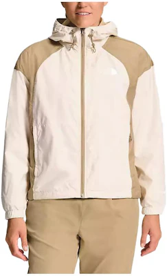 (Women) The North Face Hooded Colorblock Logo Jacket Light Khaki NF0A5J5W-HO5 Order (Women) The North Face Hooded Colorblock Logo Jacket Light Khaki NF0A5J5W-HO5
