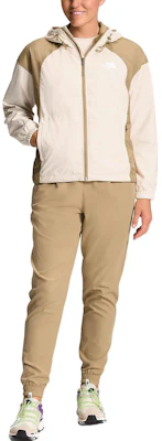 (Women) The North Face Hooded Colorblock Logo Jacket Light Khaki NF0A5J5W-HO5 Purchase (Women) The North Face Hooded Colorblock Logo Jacket Light Khaki NF0A5J5W-HO5