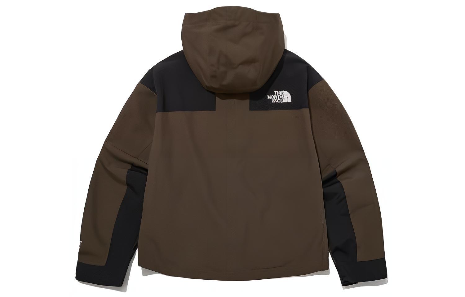 (Women) TNF Hooded Windbreaker Jacket Brown Colorblock Logo Design NJ2HP80C 圖 3