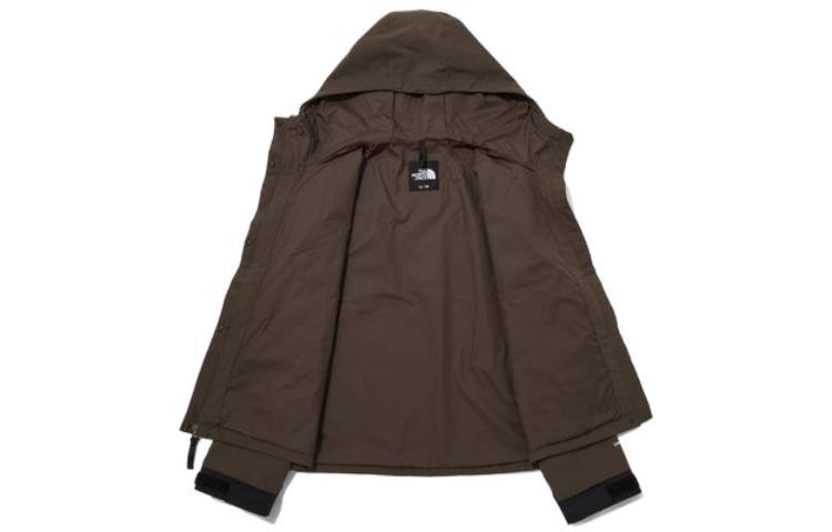 (Women) TNF Hooded Windbreaker Jacket Brown Colorblock Logo Design NJ2HP80C 圖 4
