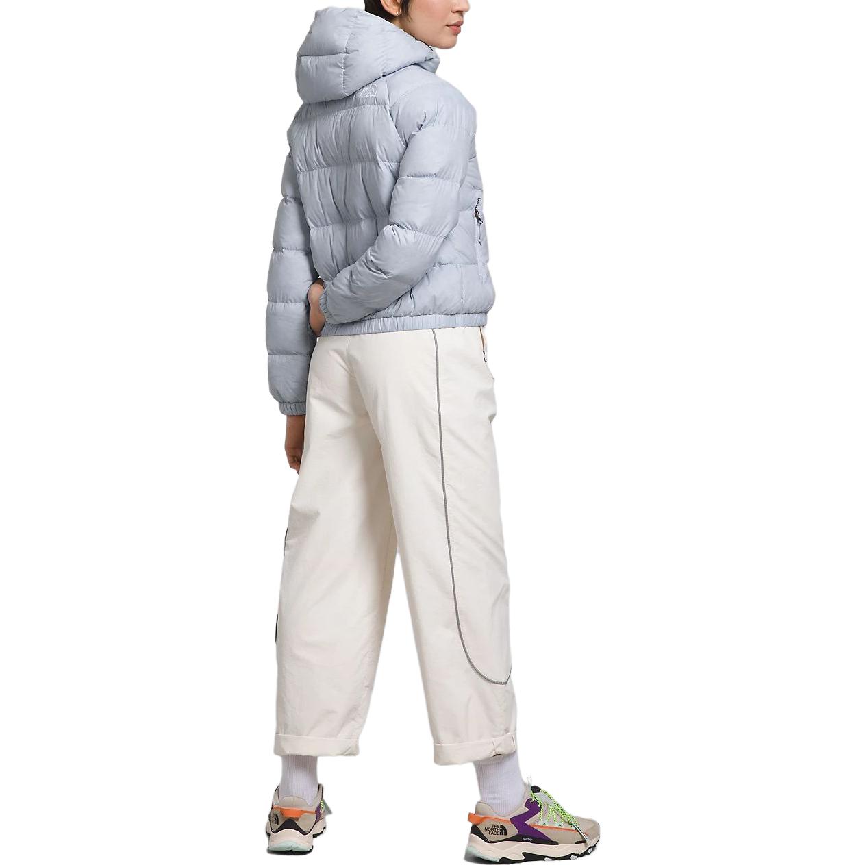 Shop (W) The North Face Hydrenalite Jaket Puffer Biru Warna Solid Zip-Up NF0A5GGG-I0E