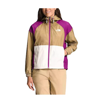 (Women) TNF Khaki Letter Logo Print Hoodie Jacket NF0A5J5W-QK9