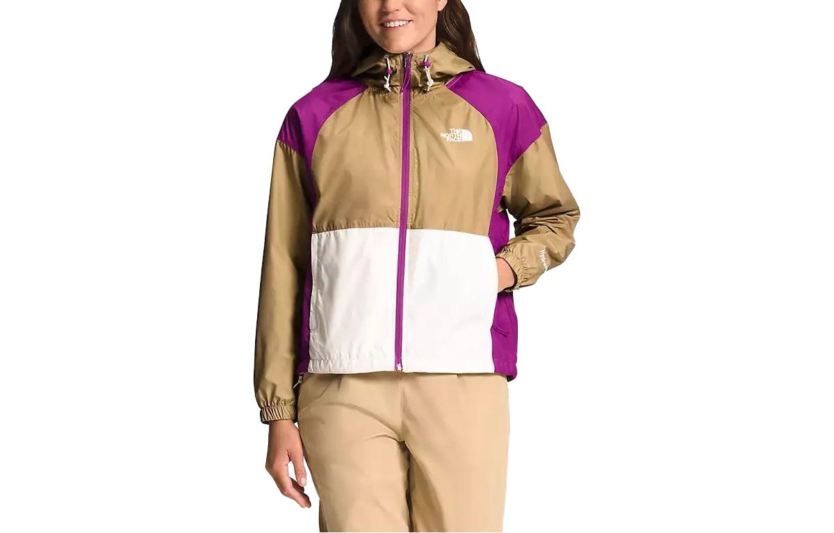 (Women) TNF Khaki Letter Logo Print Hoodie Jacket NF0A5J5W-QK9 圖 2