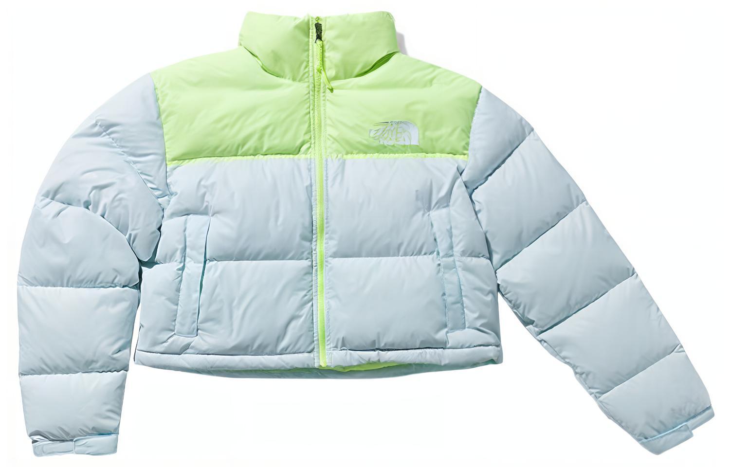 (Women) TNF Light Blue Water-Repellent Puffer Jacket with Logo NF0A5GGE-TK1
