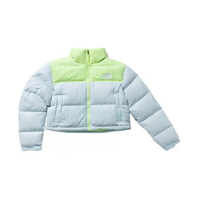 (Women) TNF Light Blue Water-Repellent Puffer Jacket with Logo NF0A5GGE-TK1
