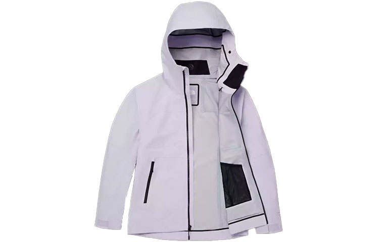 (Women) TNF Light Purple Logo Print Zip Hoodie Jacket NF0A7UU6-6S1