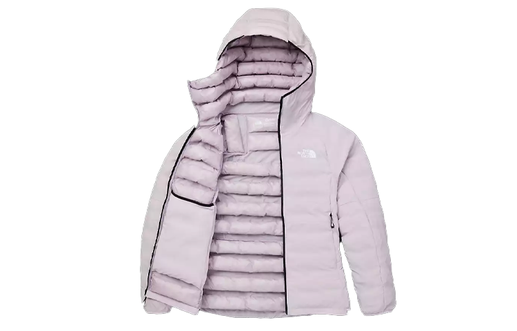 (Women) TNF Light Purple Solid Hooded Down Jacket NF0A82UI-6S1