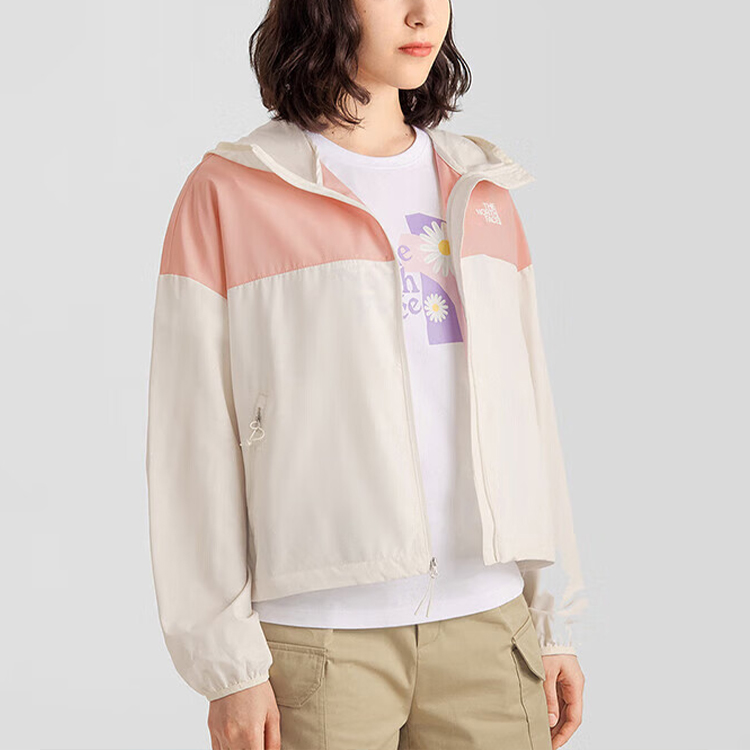 (Women) TNF Lightweight Windbreaker Colorblock Hooded Jacket Outdoor NF0A7WB3-KV9 圖 4