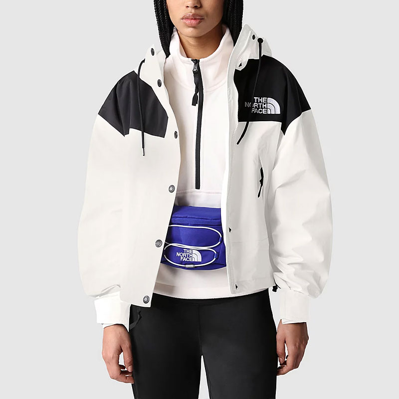 (Women) TNF Logo Embroidered Waterproof Hooded Jacket Gardenia White NFOA3XDC-N3N 圖 4