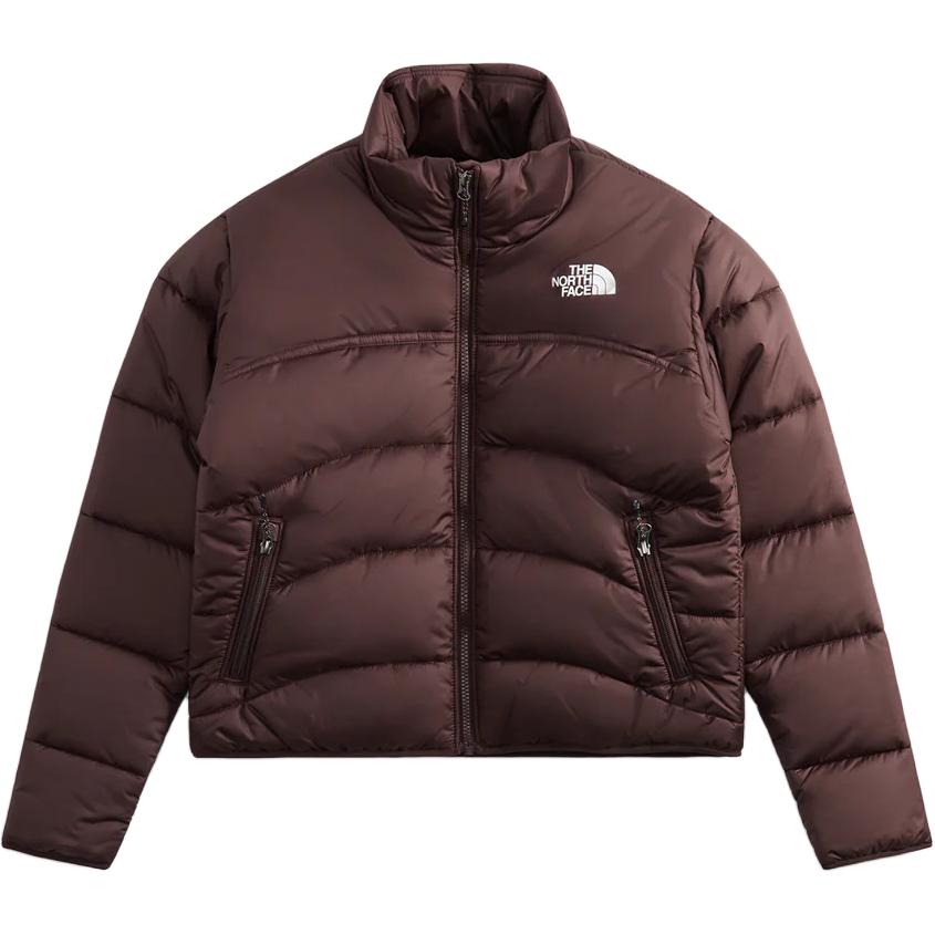 (Women) The North Face Logo Embroidered Zip-Up Jacket Maroon NF0A7URF-I0I