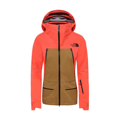 (Women) TNF Logo Fleece Zip Hoodie Jacket Orange/British Khaki NF0A3M1F-G3Y
