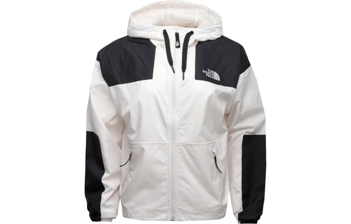 (Women) TNF Logo Graphic Zip-Up Drawstring Hooded Jacket Black/White NF0A4C9H-N3N 圖 2