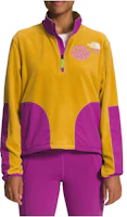 (Women) The North Face Logo Half-Zip Pullover Sweatshirt Yellow Purple NF0A81XX-P6K (Women) The North Face Logo Half-Zip Pullover Sweatshirt Yellow Purple NF0A81XX-P6K