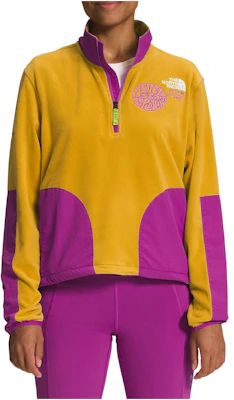 (W) The North Face Logo 半拉鏈套頭衫 黃紫配色 NF0A81XX-P6K Buy (W) The North Face Logo 半拉鏈套頭衫 黃紫配色 NF0A81XX-P6K