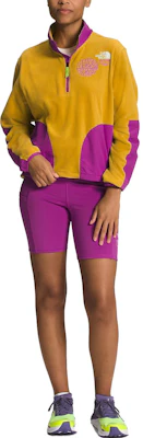 (W) The North Face Logo 半拉鏈套頭衫 黃紫配色 NF0A81XX-P6K Shop (W) The North Face Logo 半拉鏈套頭衫 黃紫配色 NF0A81XX-P6K