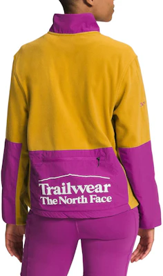 (W) The North Face Logo 半拉鏈套頭衫 黃紫配色 NF0A81XX-P6K Purchase (W) The North Face Logo 半拉鏈套頭衫 黃紫配色 NF0A81XX-P6K