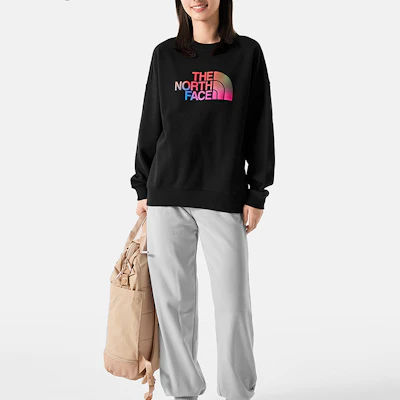 (W) The North Face 復古黑色Logo印花圓領衛衣 NF0A86QD-JK3 Lookbook (W) The North Face 復古黑色Logo印花圓領衛衣 NF0A86QD-JK3