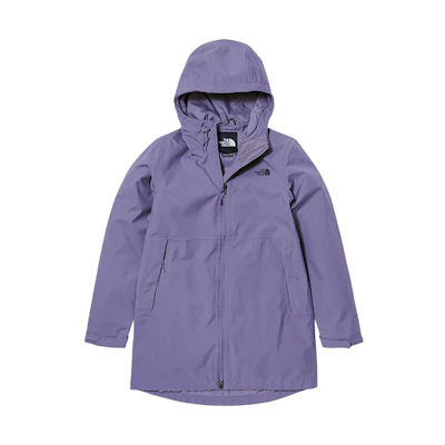 (Women) TNF Logo Print Purple Waterproof Windproof Jacket NF0A7QSV-N14