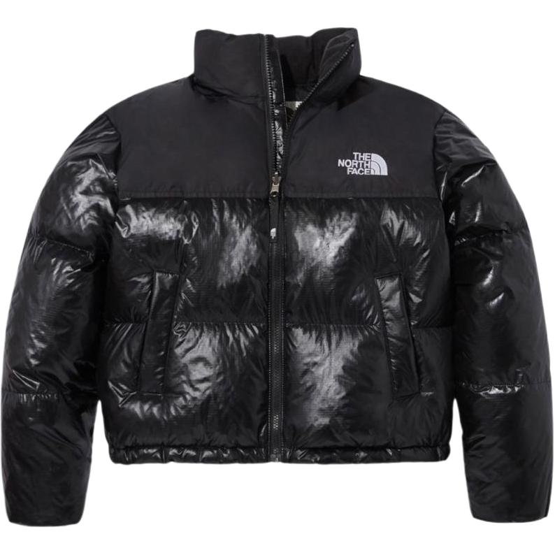 (Women) The North Face Logo Print Zip-Up Jacket Black NJ1DP81K