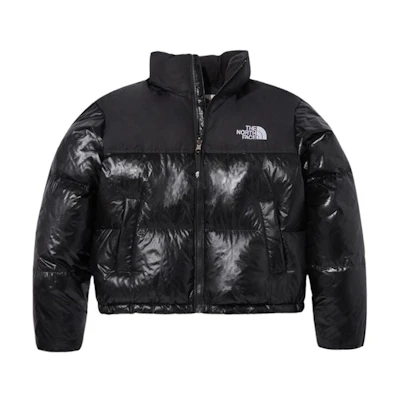 (Women) TNF Logo Print Zip-Up Jacket Black NJ1DP81K