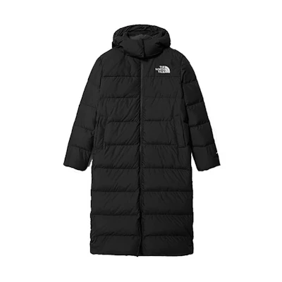 (Women) TNF Long Hooded Down Jacket Black Winter Outdoor Wear NF0A4R3K-JK3