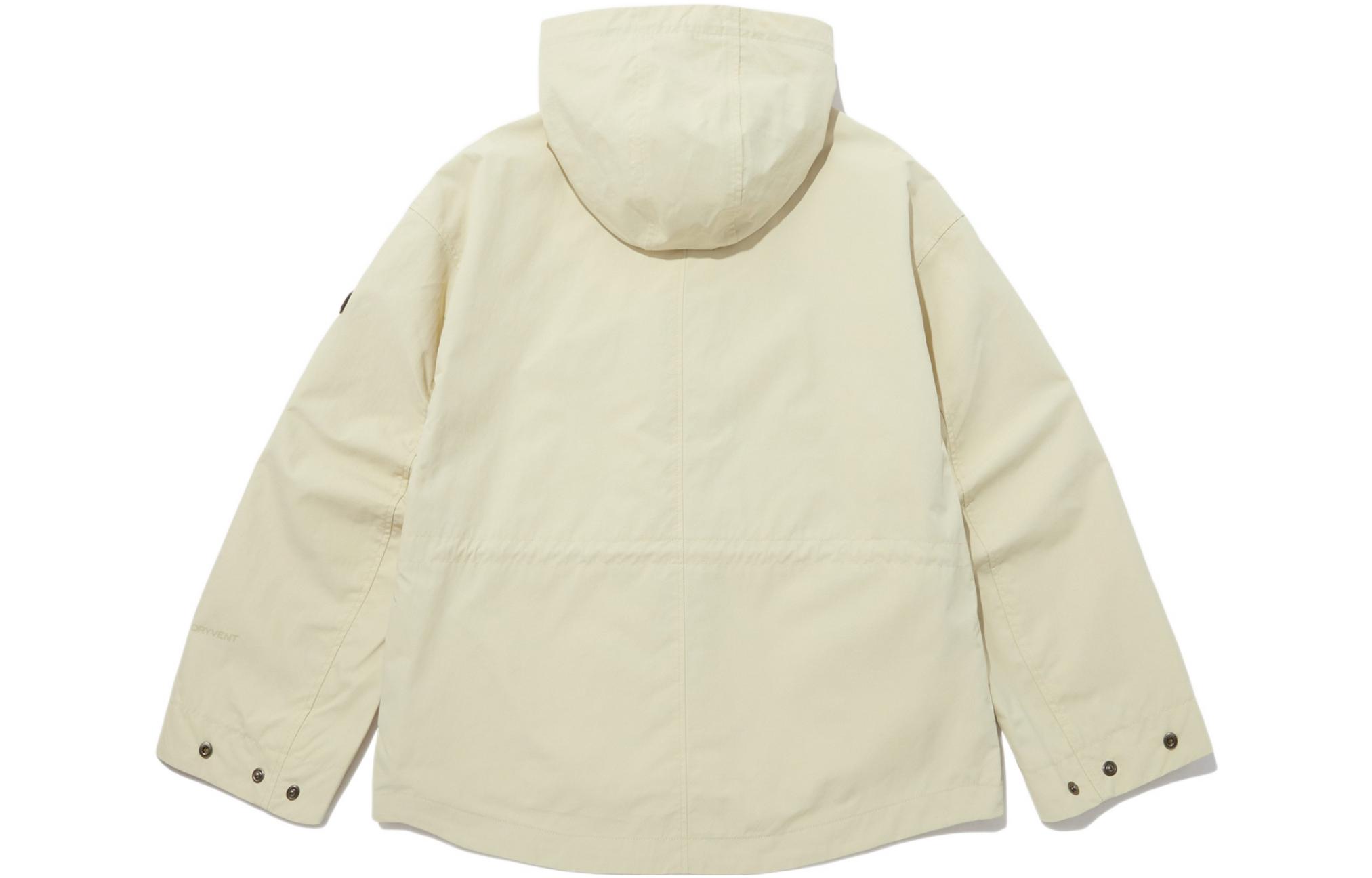 Lookbook (W) The North Face Jaket Panjang Bertudung Butang Snap Warna Off-White NJ2HP33A