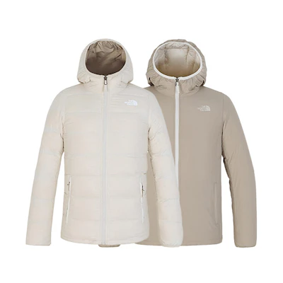 (Women) TNF Manchuria Reversible Down Jacket Cream Winter Coat NF0A5AY2-228