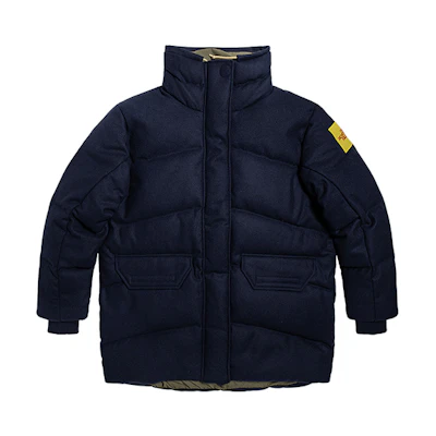 (Women) TNF Mid-Length Loose Down Jacket Blue NF0A4R4TRG1-S